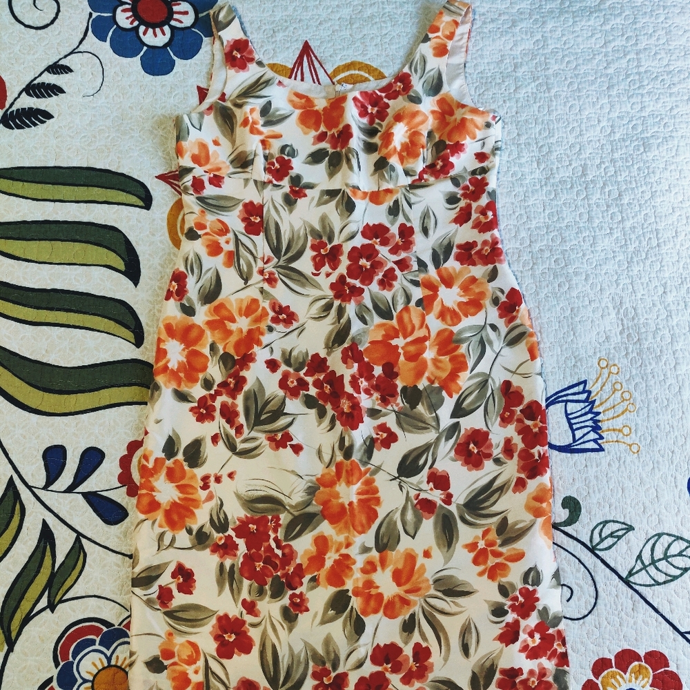🐺 Liz Claiborne Silk Floral Dress 🐺